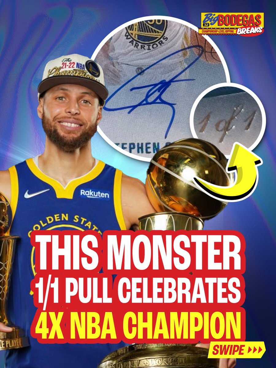 bigbodegasbreak's tweet photo. 💍 We just pulled the ONE OF ONE 2025 Eminence Steph Curry 4X Champion Auto! 💍

🏆 The biggest pulls LIVE at the Big Bodega 🏆

🚨 Follow us on Fanatics Live @ Big Bodegas Breaks 🚨 https://t.co/KW7zUtts5K