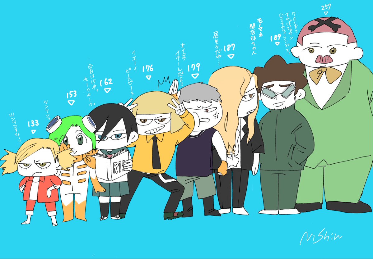 nishin___hrk's tweet photo. 背の順 https://t.co/GlfLUtxuM8