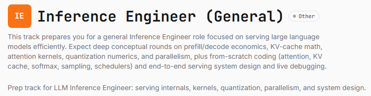 real_deep_ml's tweet photo. We just added a free Inference Engineer track to Deep-ML covering 
- KV-cache 
- attention kernels
- quantization
- parallelism
 and other key skills you need to know for an Inference Engineer Interview https://t.co/l6nwxl09rS