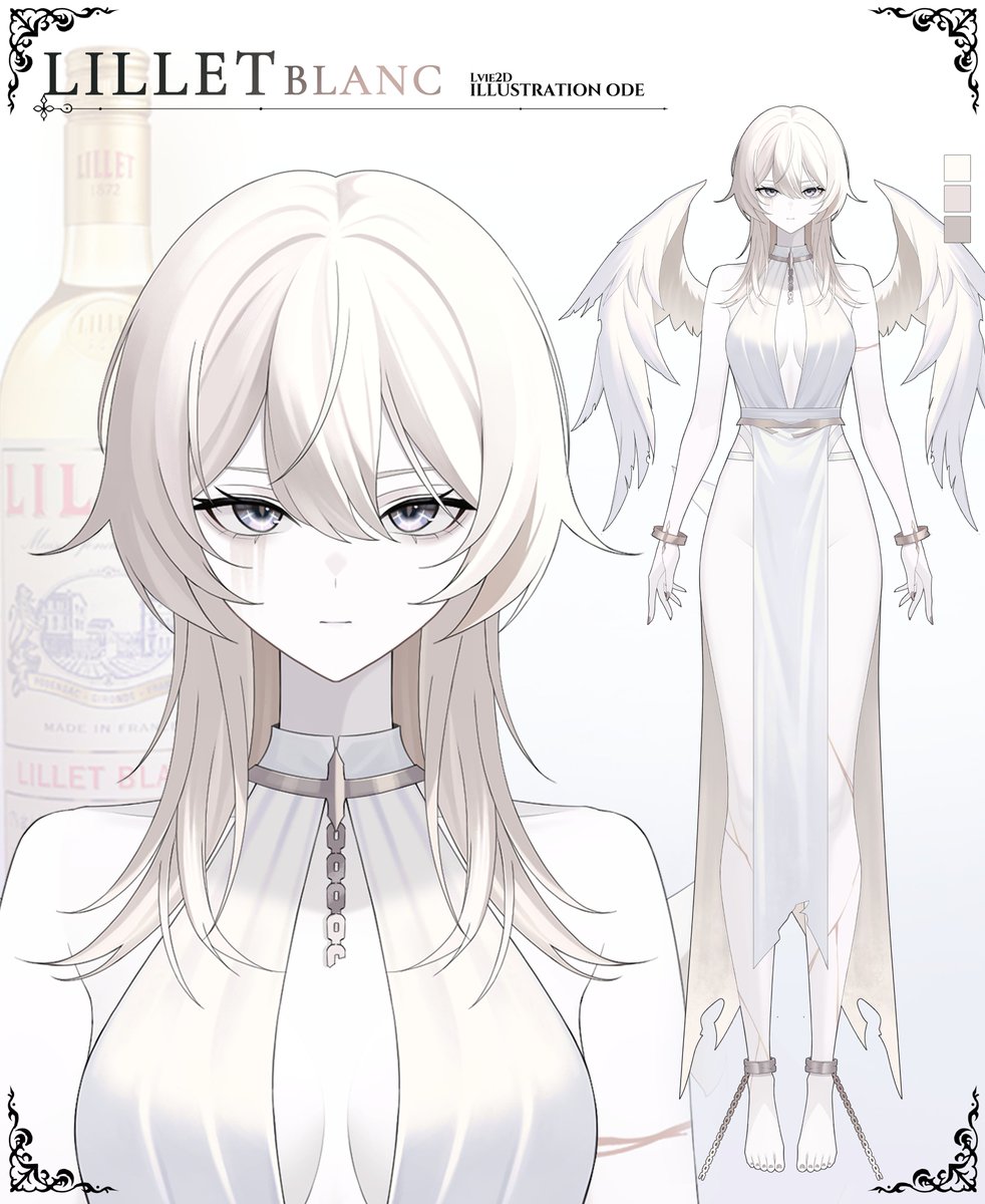 ODE9710's tweet photo. Live 2D 모델로 제작된 <릴레 블랑>입니다 
전신 파츠분리 + 반신 리깅이 완료된 상태입니다  
판매중인 모델이니 관심 있는 분들은 DM부탁드려요
#Live2D  #vtuber #버츄얼판매 #VTuberForSale https://t.co/OeOA7XAxo9