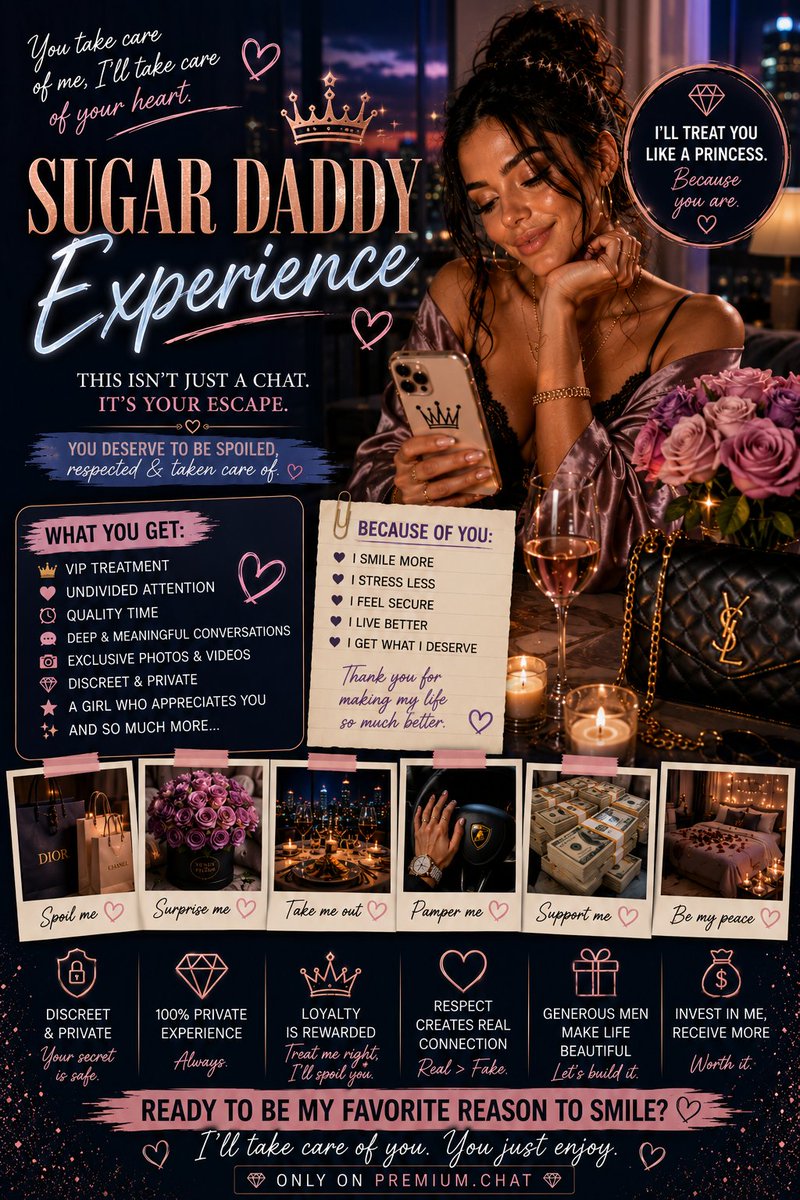 seoultoesafter's tweet photo. https://t.co/KeEiJBn5CB
#SugarDaddy #SugarDating #SpoilMe #LuxuryLifestyle #PrincessTreatment #MutualArrangement #GenerousMan #Spoiling #PrivateChat #VIPExperience #PremiumLifestyle #OnlineConnection #PremiumChat #Exclusive #Luxury #Affection #Companionship #HighValue https://t.co/3Juu694fVV