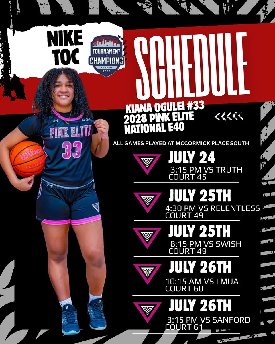 kikihoops30's tweet photo. Here is my schedule for this weekend @niketoc in Chicago. I hope to see you there! https://t.co/isZeGtw3E2