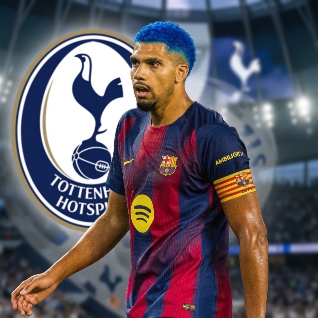 FullTime90X's tweet photo. 🚨𝗕𝗥𝗘𝗔𝗞𝗜𝗡𝗚: 🚨 Barcelona have proposed a swap deal to Tottenham Hotspur involving Cristian “Cuti” Romero and Ronald Araújo after Romero made it clear that he is 100% leaving Spurs this summer. 🔄🇦🇷

Deco reportedly met Romero for lunch in Argentina, where the pair discussed the transfer in detail. Barcelona have already reached an agreement on personal terms with both the player and his agent. 🤝🔵🔴

The proposed swap deal has now been presented to Tottenham, who are currently considering the offer. Reports suggest Spurs are expected to accept the proposal, with Romero anticipated to become a Barcelona player officially by the end of the month. ⏳✅
