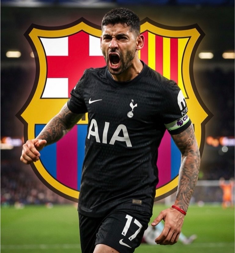FullTime90X's tweet photo. 🚨𝗕𝗥𝗘𝗔𝗞𝗜𝗡𝗚: 🚨 Barcelona have proposed a swap deal to Tottenham Hotspur involving Cristian “Cuti” Romero and Ronald Araújo after Romero made it clear that he is 100% leaving Spurs this summer. 🔄🇦🇷

Deco reportedly met Romero for lunch in Argentina, where the pair discussed the transfer in detail. Barcelona have already reached an agreement on personal terms with both the player and his agent. 🤝🔵🔴

The proposed swap deal has now been presented to Tottenham, who are currently considering the offer. Reports suggest Spurs are expected to accept the proposal, with Romero anticipated to become a Barcelona player officially by the end of the month. ⏳✅