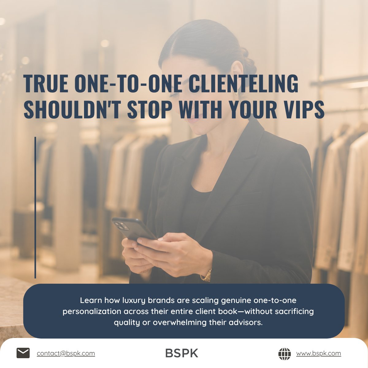 bspkagentic's tweet photo. Exceptional clienteling shouldn't be reserved for your top 50 clients.

👉 Read the full article:
https://t.co/a2zIKmmMVK
#BSPK https://t.co/jtjp0xU5dr