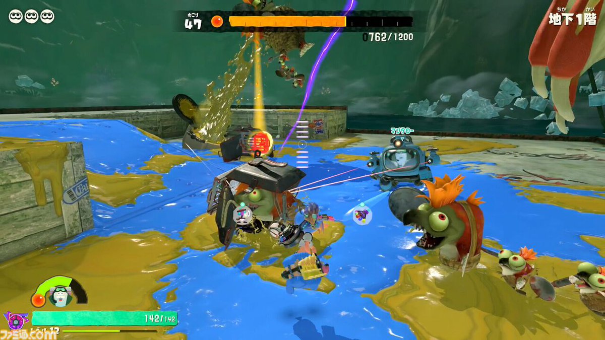 famitsu's tweet photo. 『スプラトゥーン レイダース』が本日（7/23）発売。ウズシオ諸島を舞台にシャケをシバいてオタカラ・ハント！
https://t.co/jeya9RSaJe

ひとりでじっくり遊べる『スプラトゥーン』のスピンオフ。一部の楽曲を調整する更新データも配信中

Nintendo Musicにも一部楽曲が配信 https://t.co/gfy2t3e5mJ