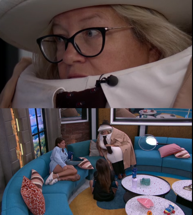 rbbq's tweet photo. Angela questions why Drew wouldn't tell them about his other alliance.  Haley responds saying it's probably the same reason Drew doesn't know about their alliance with LaLa and Taylor.

Haley: "I'm trying to look at it from both sides" #BB28 https://t.co/Fvggm7E6iE
