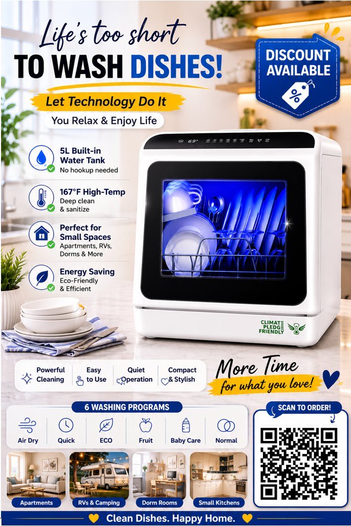 _bm2030's tweet photo. https://t.co/533SCBXR1j
⬆️
#AmazonFinds #KitchenGadgets #CountertopDishwasher #ApartmentLiving #DealAlert https://t.co/jhIR5u7ket