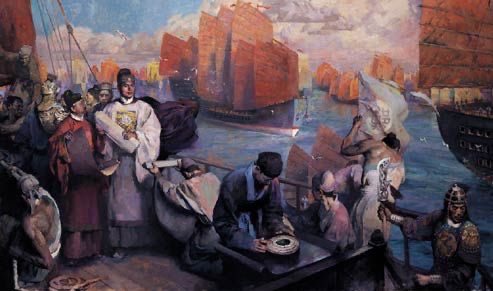 BigAlmosts's tweet photo. 1433.

Zheng He returns from his final voyage with a massive treasure fleet of wealth and new trade routes. The Ming court then banned further voyages, dismantled ships, and destroyed records. The Chinese built the world’s most powerful navy and then destroyed it… 

#ALMOST! https://t.co/uiR93ksFmb