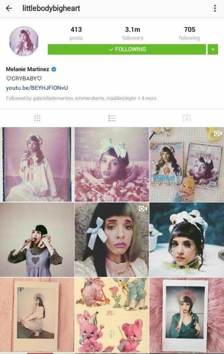 ermesnn's tweet photo. meu sonho SONHO real é algum dia a melanie desarquivar algumas publicações dela no insta 😭💔 https://t.co/94OgpAGSsj