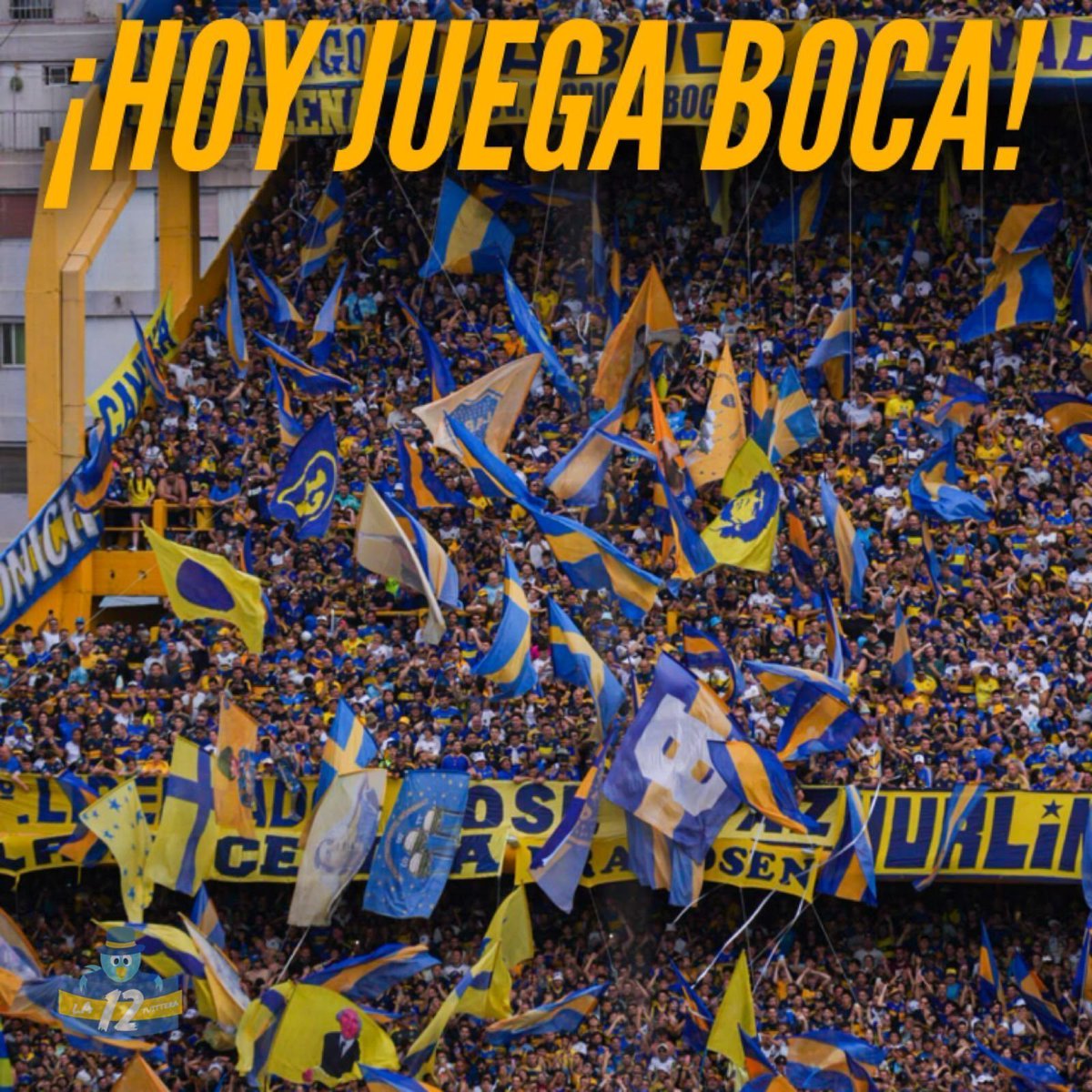 la12tuittera's tweet photo. 💙💛💙 ¡HOY JUEGA #BOCA! https://t.co/RwlCNbB1cS