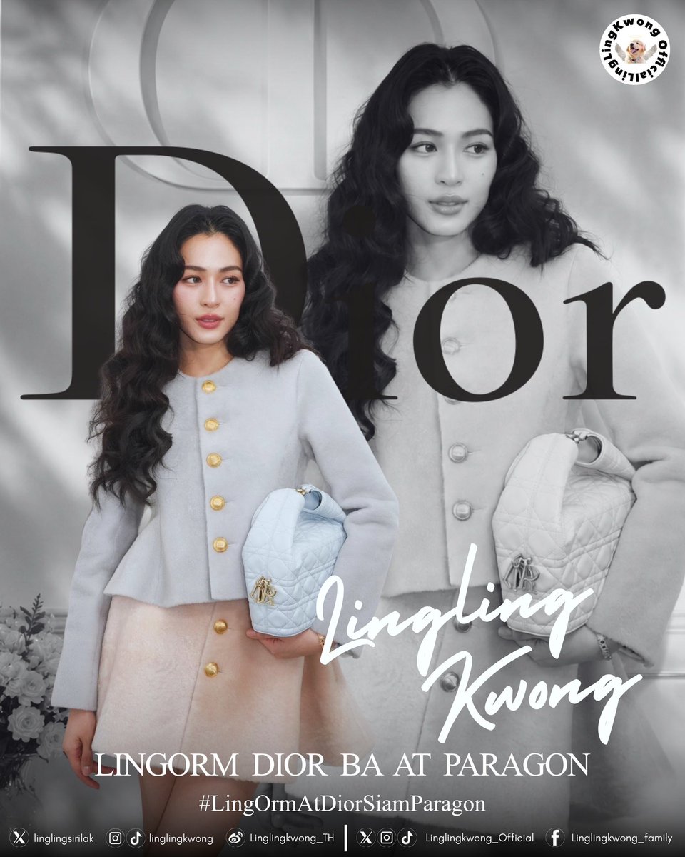 00Kofc_support's tweet photo. Minutes into the celebration, Lingling Kwong and Dior gave heritage its most photogenic outing yet, and the reaction spoke louder than any review could. "Elegance, fully realized."

LINGORM DIOR BA AT PARAGON
#LingOrmAtDiorSiamParagon 
#Linglingkwong @linglingsirilak 
#Dior @Dior https://t.co/Lq0jfliW56