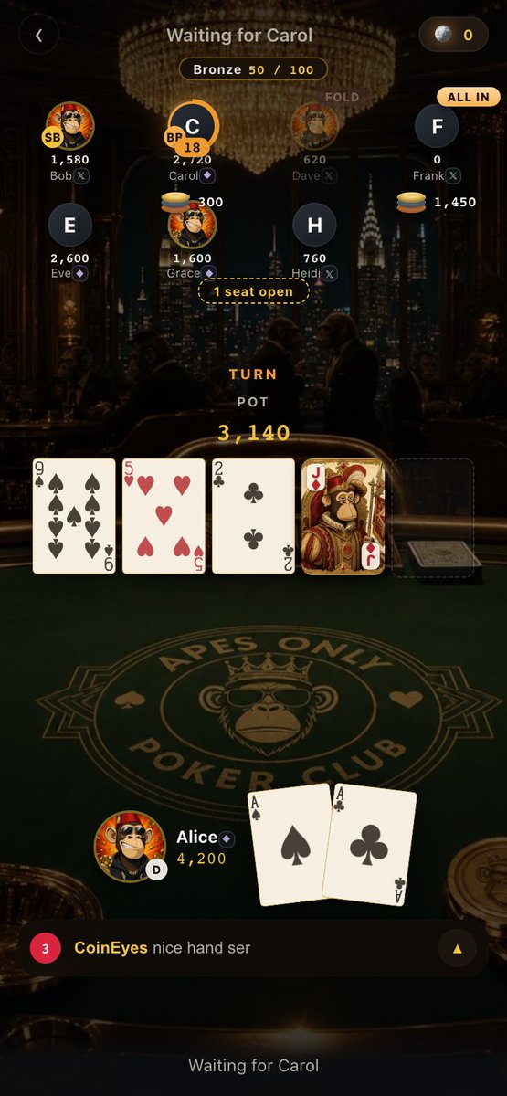heyproject7's tweet photo. Ape Cards is nearly ready. I’m building it not for gambling, but purely as a fun poker game for all @BoredApeYC apes. Seriously, apes are the most fun people in Web3. 🙈 https://t.co/fqp9WTeD8U