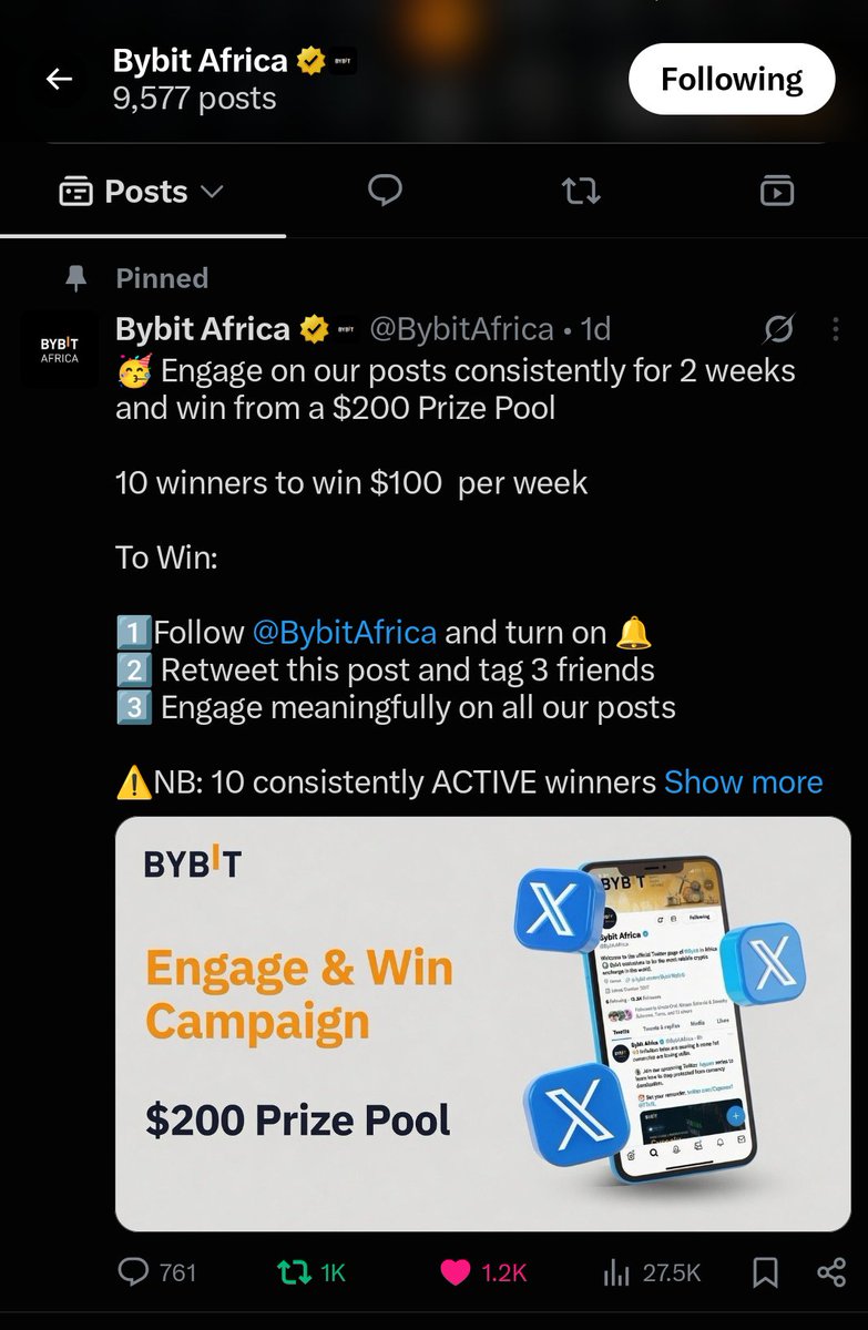 AMIFAHIM7's tweet photo. @Bybit_Official @BybitAfrica Follow + Like + Repost Pinned Post ✅

Tag 3 Friends &amp; @BybitAfrica ✅

Hope you guys too 😉

@NayanG78943 @Afrahim07 @KingFahim97
 
Try Your Luck😉

That's It, I'm In 🤞

Here is my proof 👇 https://t.co/eYrR7Obagy