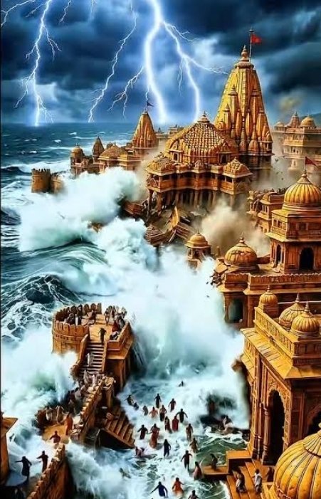 TatTvamAsi33's tweet photo. Dwarka didn’t just vanish into the Arabian Sea. 
Its survivors took to the boats &amp; rewrote the history of South India.

Deep within 2000year old South Indian folklore/classical poetry lies an incredible trail of a lost sea migration. 

The Forgotten Story of Yadava Exodus:
1/n https://t.co/aviwqNTi1T