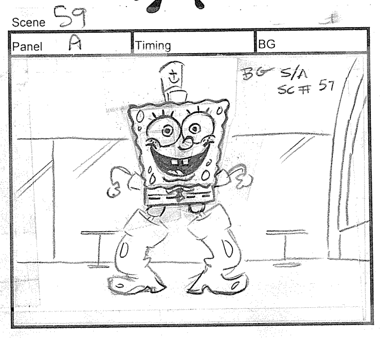 ArtofSpongeBob2's tweet photo. A drawing from "Squeaky Boots." https://t.co/Tt1JiNjaiH