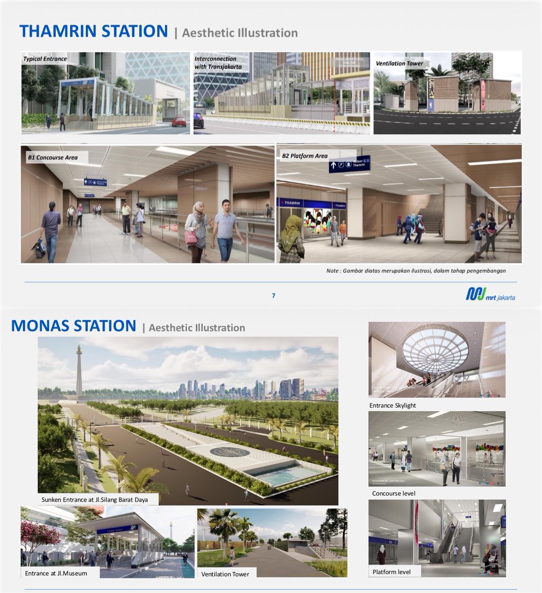 Adrianussatrio's tweet photo. Berikut gambaran Thamrin dan Monas Station MRT https://t.co/UwTeurRPAI