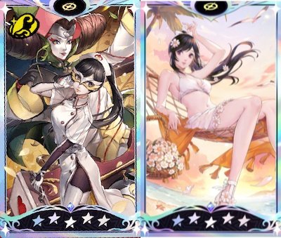 frk_26's tweet photo. だいぶ今さらだけど同じキャラで★5が2枚なのってマリアンが初じゃね？ https://t.co/4GpTQkbFKc