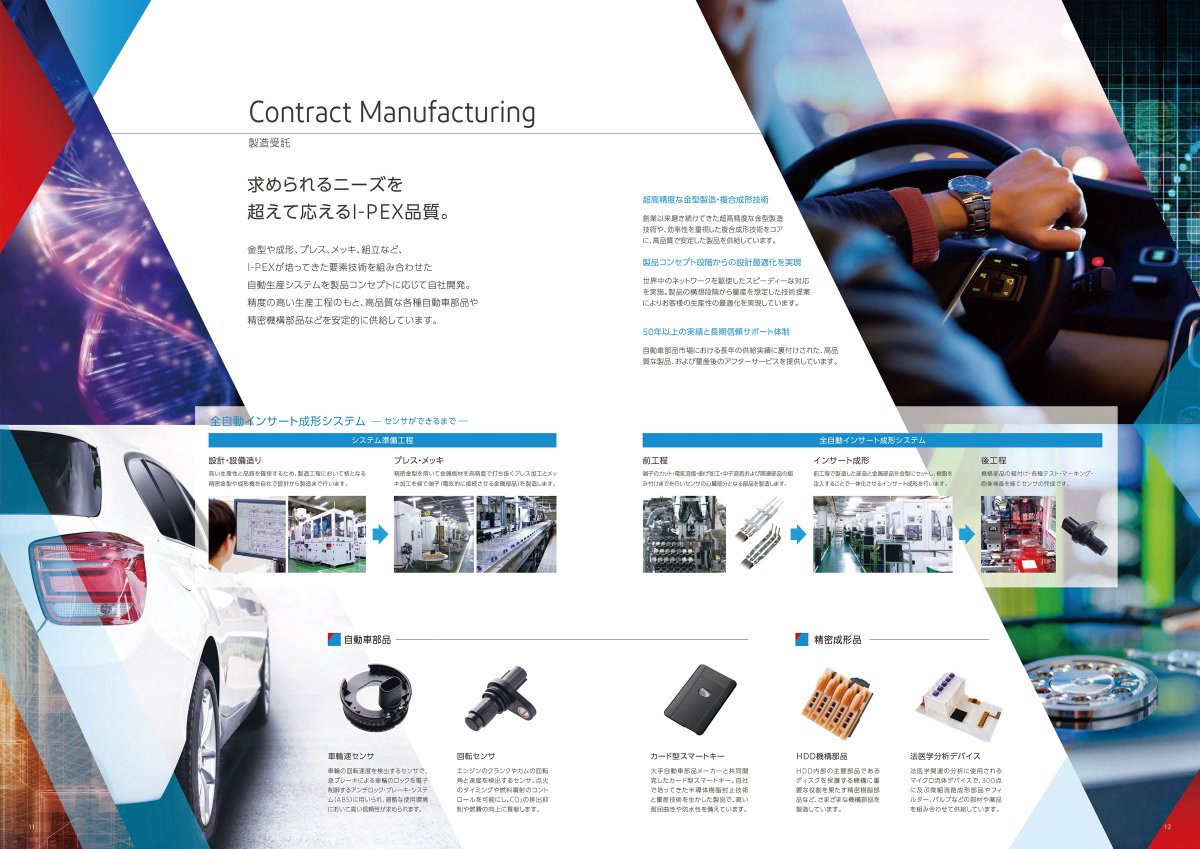 ipex_inc_old's tweet photo. I-PEXは50年以上の実績と長期サポート体制のもと、年間3億個におよぶ樹脂と金属を複合した自動車部品を供給。金型や成形、プレス、メッキ、組立など保有する要素技術を組み合わせ、製品コンセプトに応じた自動生産システムを構築しています。

#IPEX #自動車部品 https://t.co/37PVRA3mpN