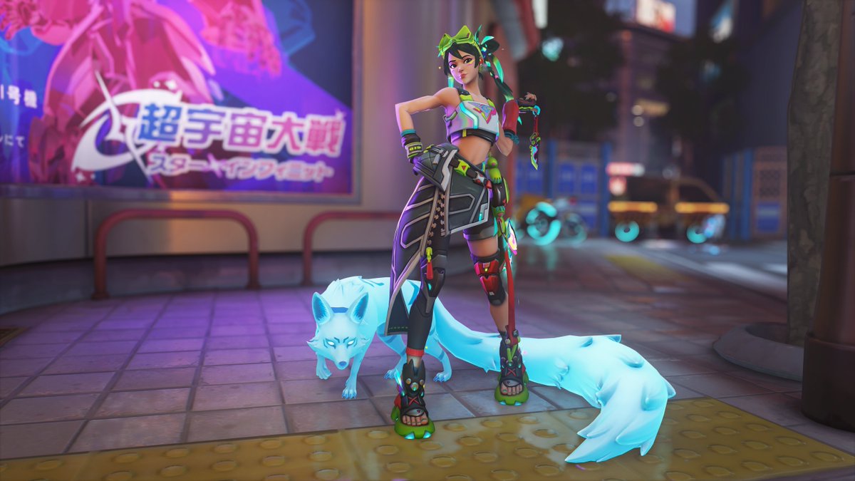 ZETA Overwatch ヘアバンド キリコ キリコの新しいライフガードの髪型