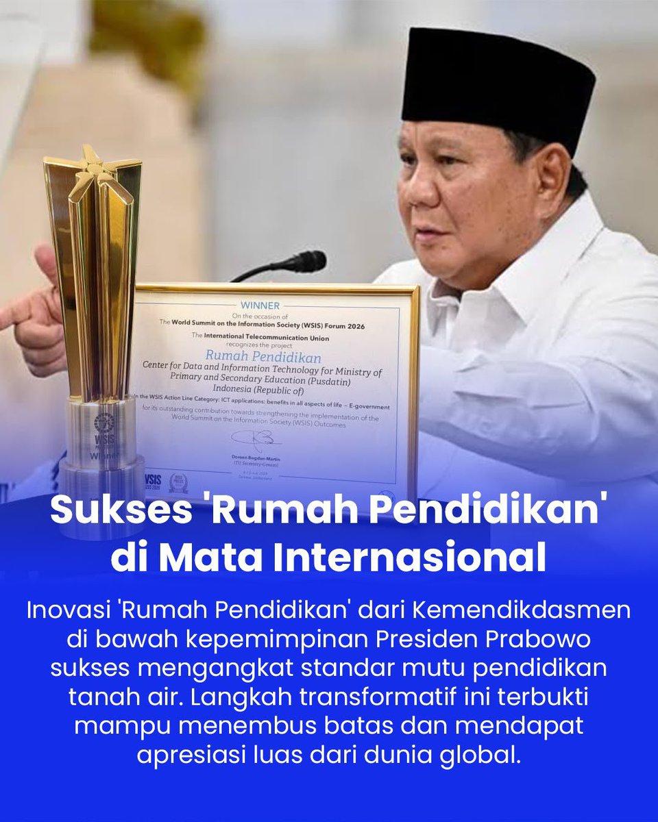 Aeri056_'s tweet photo. Inovasi  rumah pendidikan  dari kemendikdasmen di bawah kepemimpinan presiden prabowo #DigitalisasiPendidikanIndonesia
Pengakuan Dunia Internasional https://t.co/MOa6mR8gH7