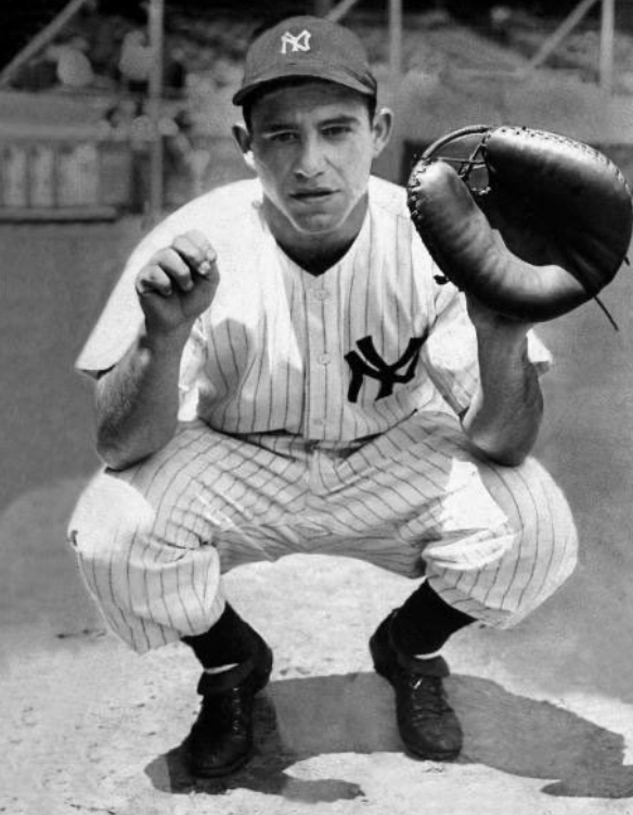 CortesSteve's tweet photo. Good morning! 

Today in 1947, legendary catcher Yogi Berra began a record streak of 148 errorless games.  

Three years prior, Berra was part of the US D-Day invasion at Omaha Beach in Normandy. https://t.co/BJrfiQbM5G