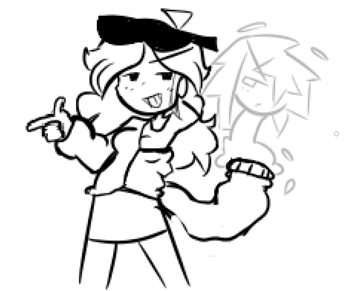 UniqueRambles's tweet photo. Ember and her ghost pal https://t.co/hezJQcuUBj