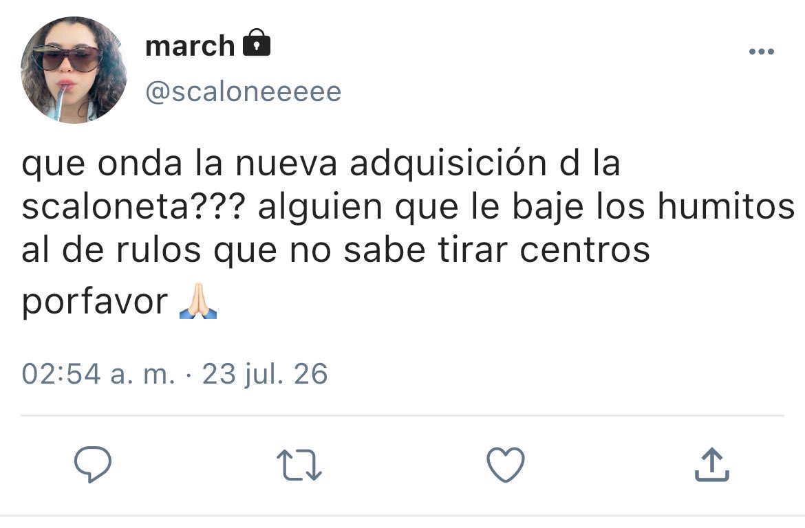fqlkloree's tweet photo. AU MARREY | scaloneta 🇦🇷

Donde Mar, hija de scaloni, tiene un receso de sus partidos en miami y acompaña a su papá al mundial

O

Donde rey, nuevo jugador de la selección, fichó a la hija de su entrenador https://t.co/kcLgRUGz5Y