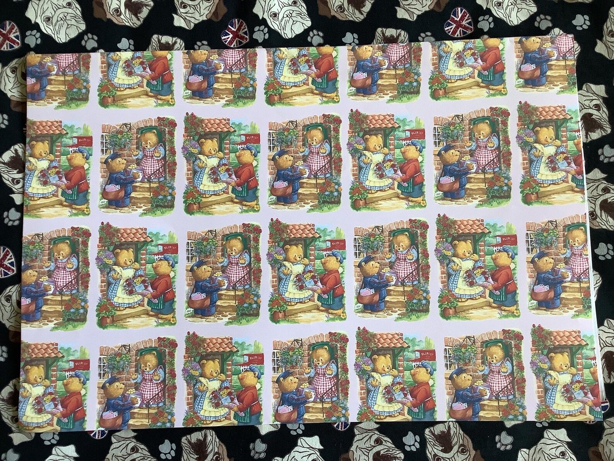 WatsonsVintage's tweet photo. ONLY 4 SHEETS LEFT NOW! Very RARE Vintage Circa 1980s Stunning Cute Teddy Bear Design Gift Wrap Sheets - Teddy Bear Lover Birthday Paper - Retro - Any Occasion Wrap https://t.co/ke7ADRWD8s via @Etsy #Vintage #GiftWrap #WrappingPaper #TeddyBearDesign #TeddyBearLover #80snostalgia https://t.co/4SyaL2wMzq