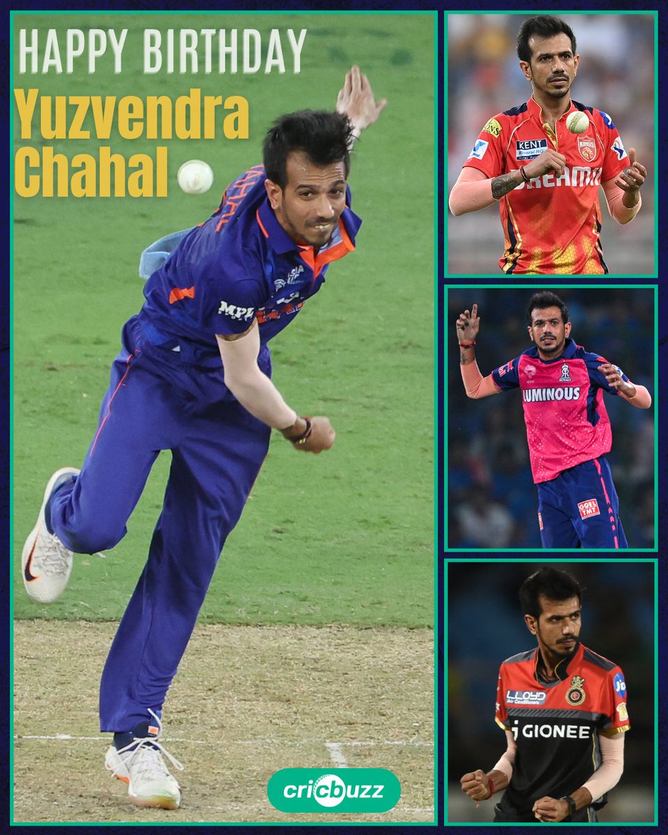 cricbuzz's tweet photo. ⚡ India's highest wicket-taker in T20s
⚡ First Indian to take a 6-fer in T20Is

Happy Birthday to Yuzvendra Chahal! 🎉

#CricketTwitter https://t.co/dPnLY6ks4t