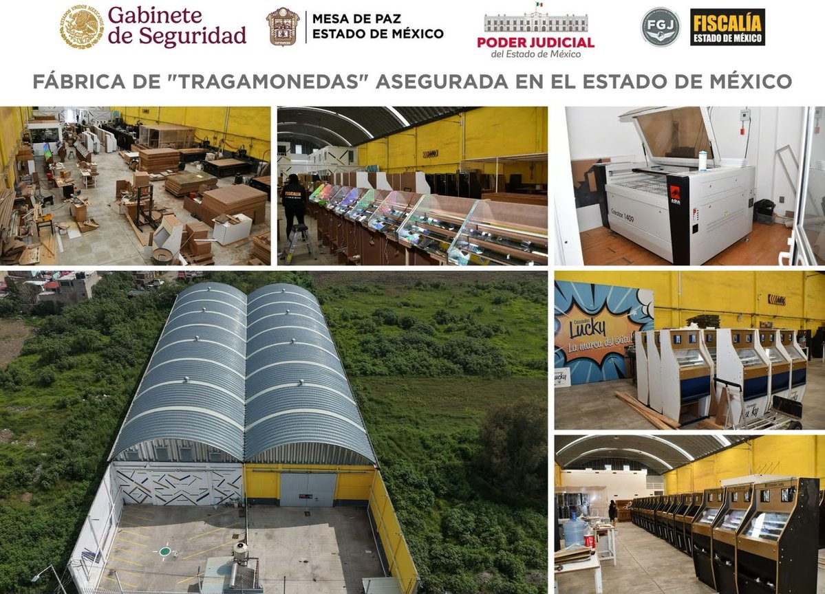 TolucaHoy's tweet photo. 🤑🎰 Más de 3 mil #tragamonedas y 9 mdp tras la operación #DosdeBastos en #Edomex 
Investigaciones establecen que grupos delincuenciales utilizan estas máquinas para #captar y #reclutar personas, así como para financiar y fortalecer sus operaciones. 👇🏾👇🏾
https://t.co/Usn6fPEYP2 https://t.co/eAeSqiiNhN