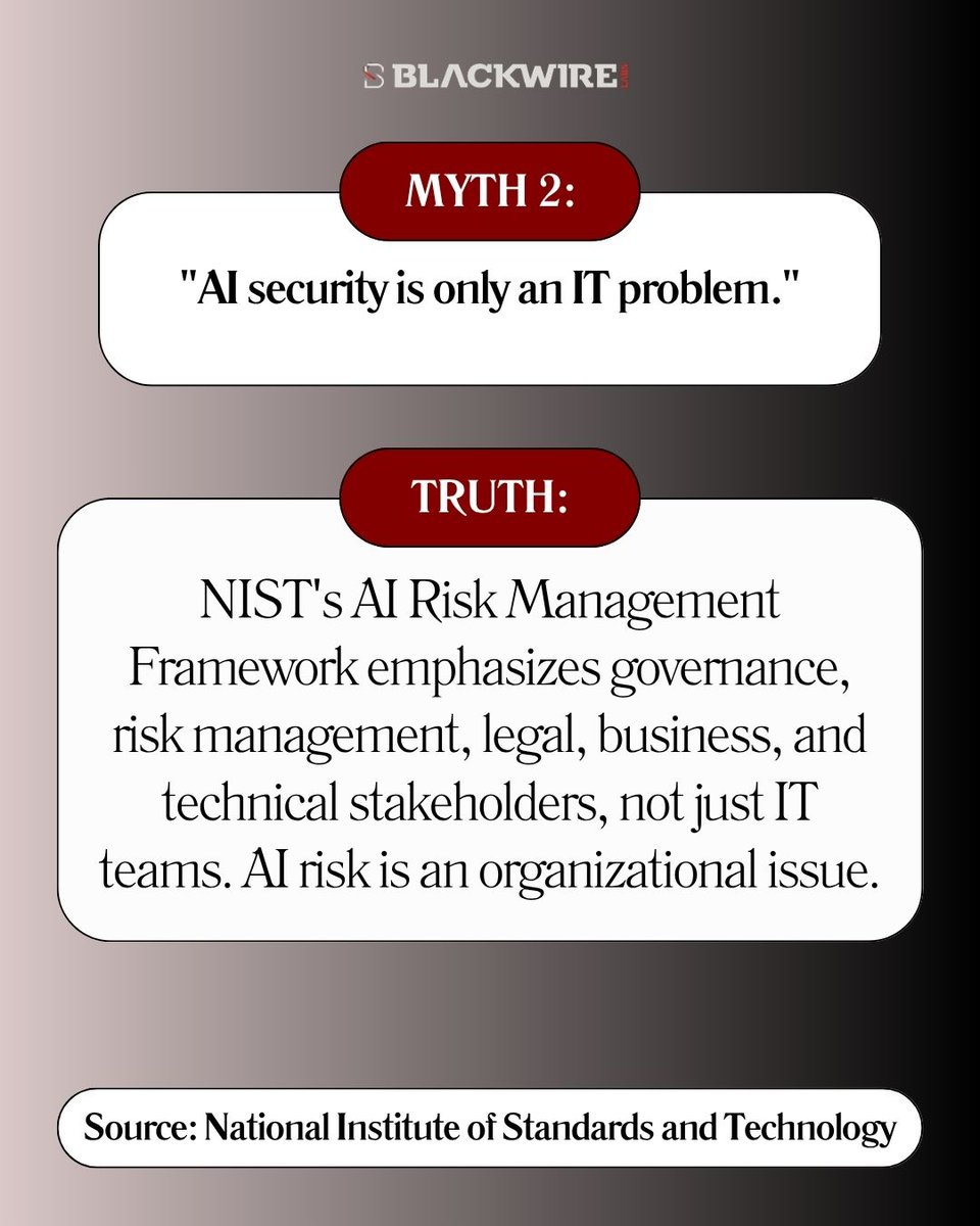 blackwirelabs's tweet photo. AI is powerful. Misinformation is too. Swipe to separate fact from fiction and uncover the truth behind these common AI myths. https://t.co/HTBdZ4NcxY