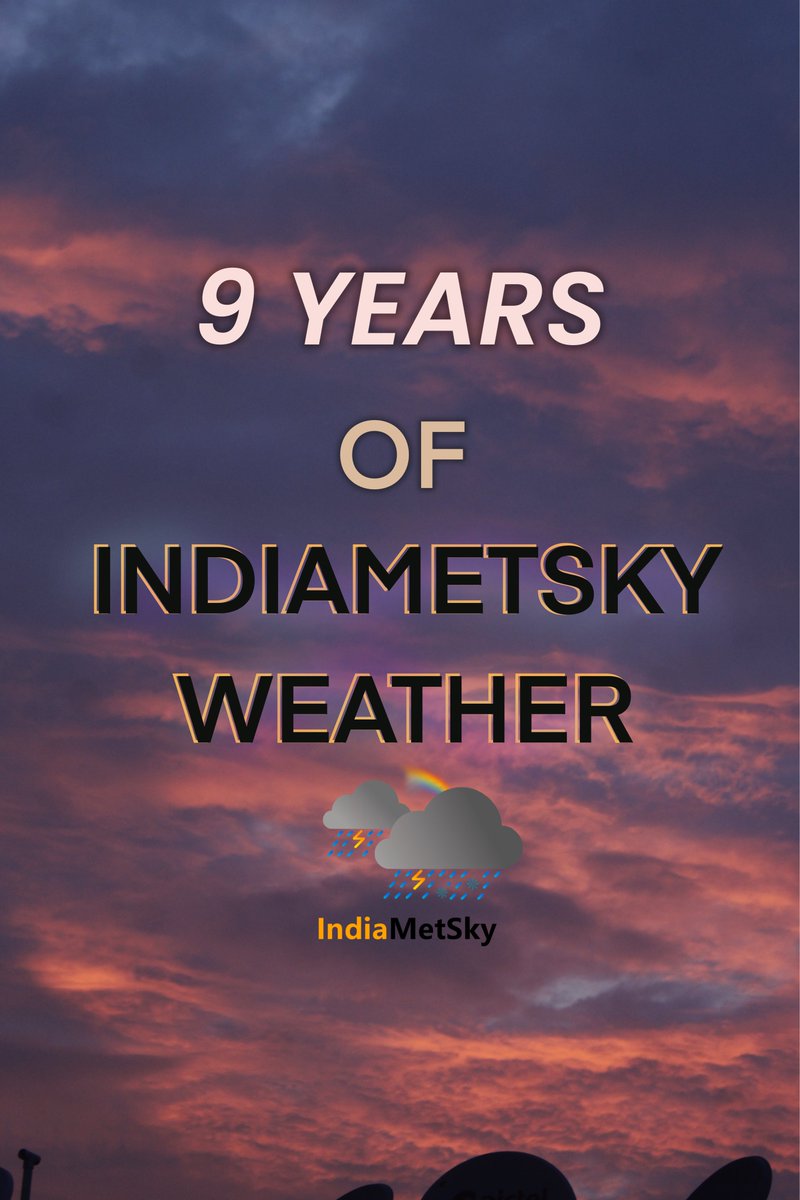 indiametsky's tweet photo. It’s our 9th anniversary!!!

We are entering our 9th year of service. Our goal will always be providing un-hype and accurate weather reports for the country. There have been many unimaginable milestones that we have reached that truly because of everybody’s consistent support for us!

Let’s move toward shaping a better weather aware future. 

Thank you so much everyone🖤