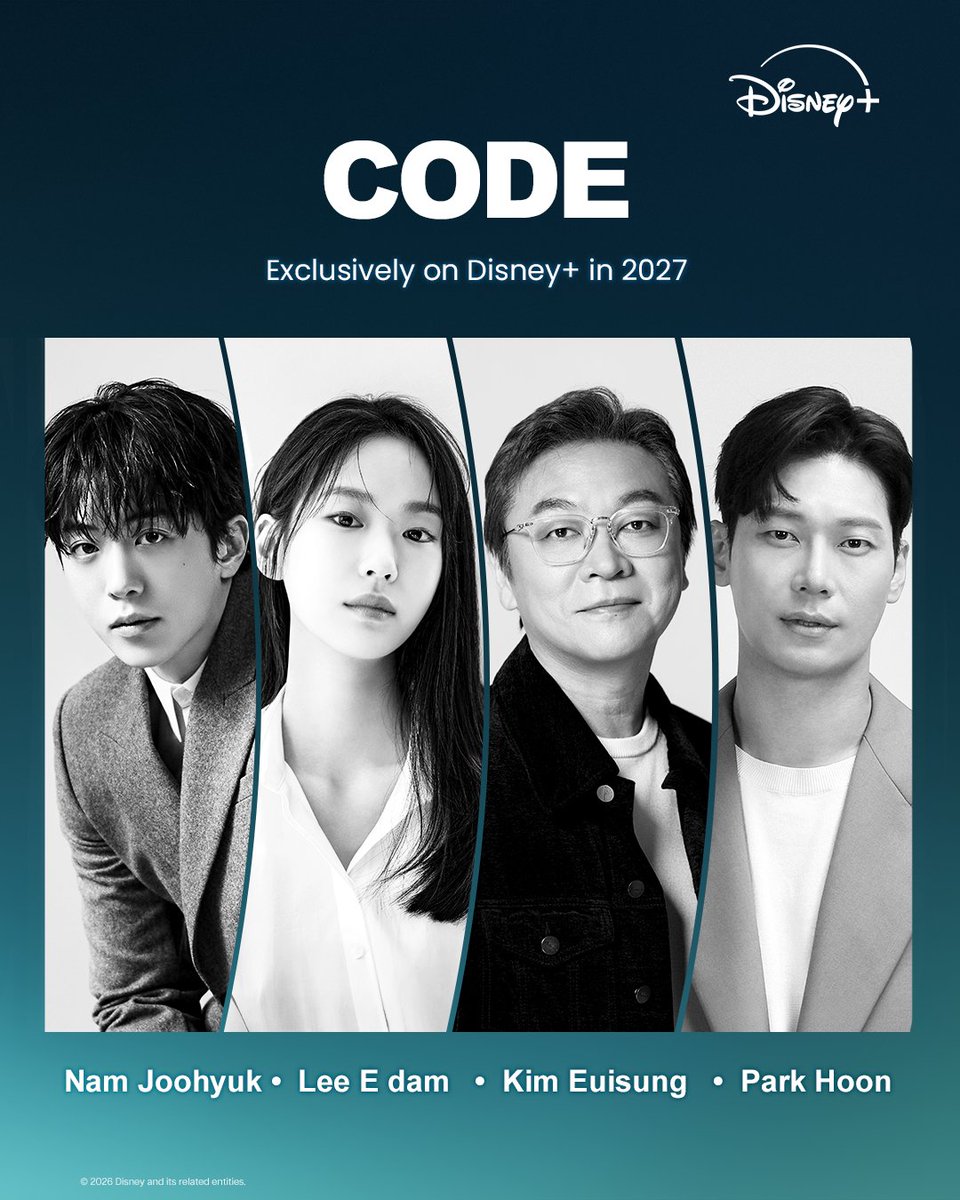disneyplusph's tweet photo. A mysterious app that makes your wishes come true.. Would you enter the 'Code'? 📲
Directed by Director Yoo Soo Min. #DisneyPlusPH exclusive release in 2027.
#코드 #Code #남주혁 #이이담 #김의성 #박훈 #디즈니플러스 #NamJoohyuk #LeeEdam #KimEuinsung #ParkHoon https://t.co/4zl3boOZ02
