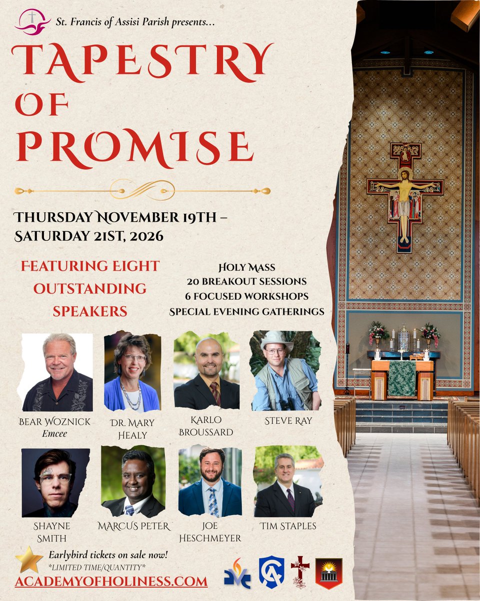 AcademyHoliness's tweet photo. Excited to announce our updated speaker lineup! Get your early bird tickets now! https://t.co/jF9azxLwot