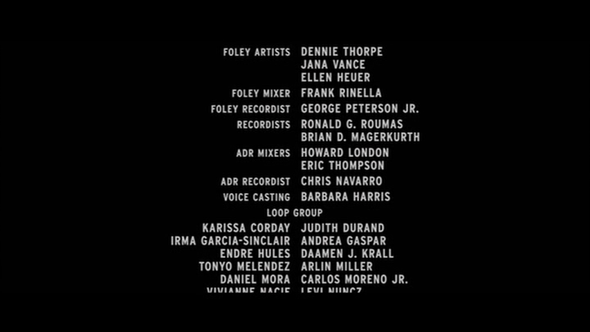 skysoundfanatic's tweet photo. Skywalker Sound credits for THE MATADOR (2005) featuring creatives David C. Hughes, Richard Hymns, Addison Teague & Stuart McCowan, and Gary Rizzo & Brandon Proctor.
#SkywalkerSound #Lucasfilm #sounddesign #soundeditorial #soundmixing #audiopost #postproduction #WaybackWednesday https://t.co/EP7rhqHlBp