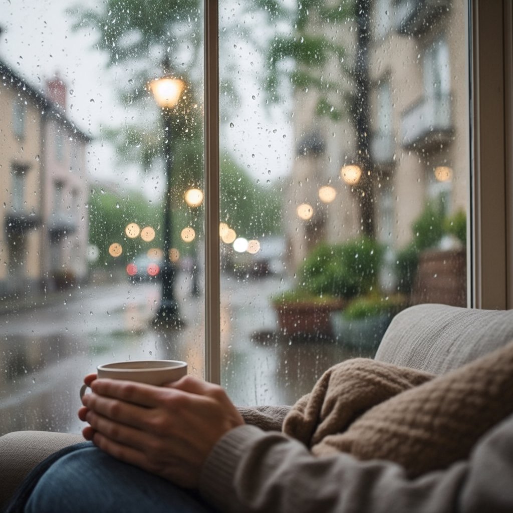 1mSoSorryyy's tweet photo. Just sat by the window with a warm cup of tea, watching the rain tap on the glass—this quiet, soft moment makes my whole day feel gentle and full. https://t.co/gjHLKYuAXI