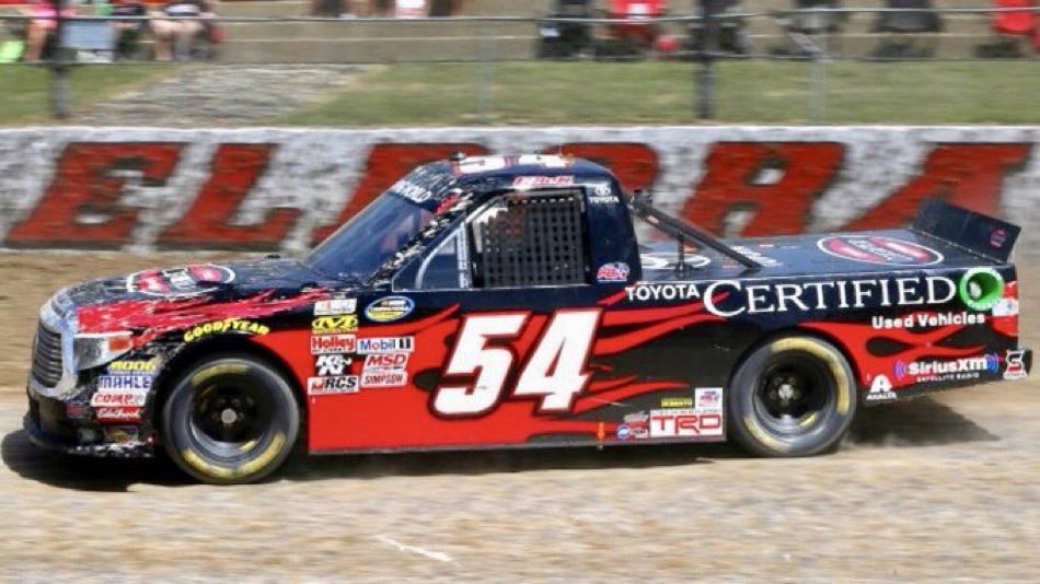 LegendsNascar's tweet photo. Christopher Bell won the 2015 Mudsummer Classic at Eldora eleven years ago today. 🏁

It was his first career @NASCAR_Trucks win.

#FirstTimeWinner 🏁 #KBM https://t.co/4bdAUxmbnI