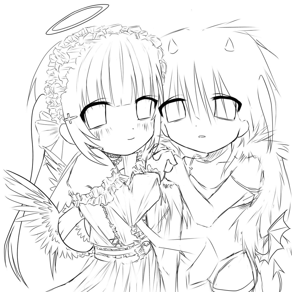 tru3hare's tweet photo. I have yet to color the second one I am such a lazy piece of shit https://t.co/lDPziYBWhh