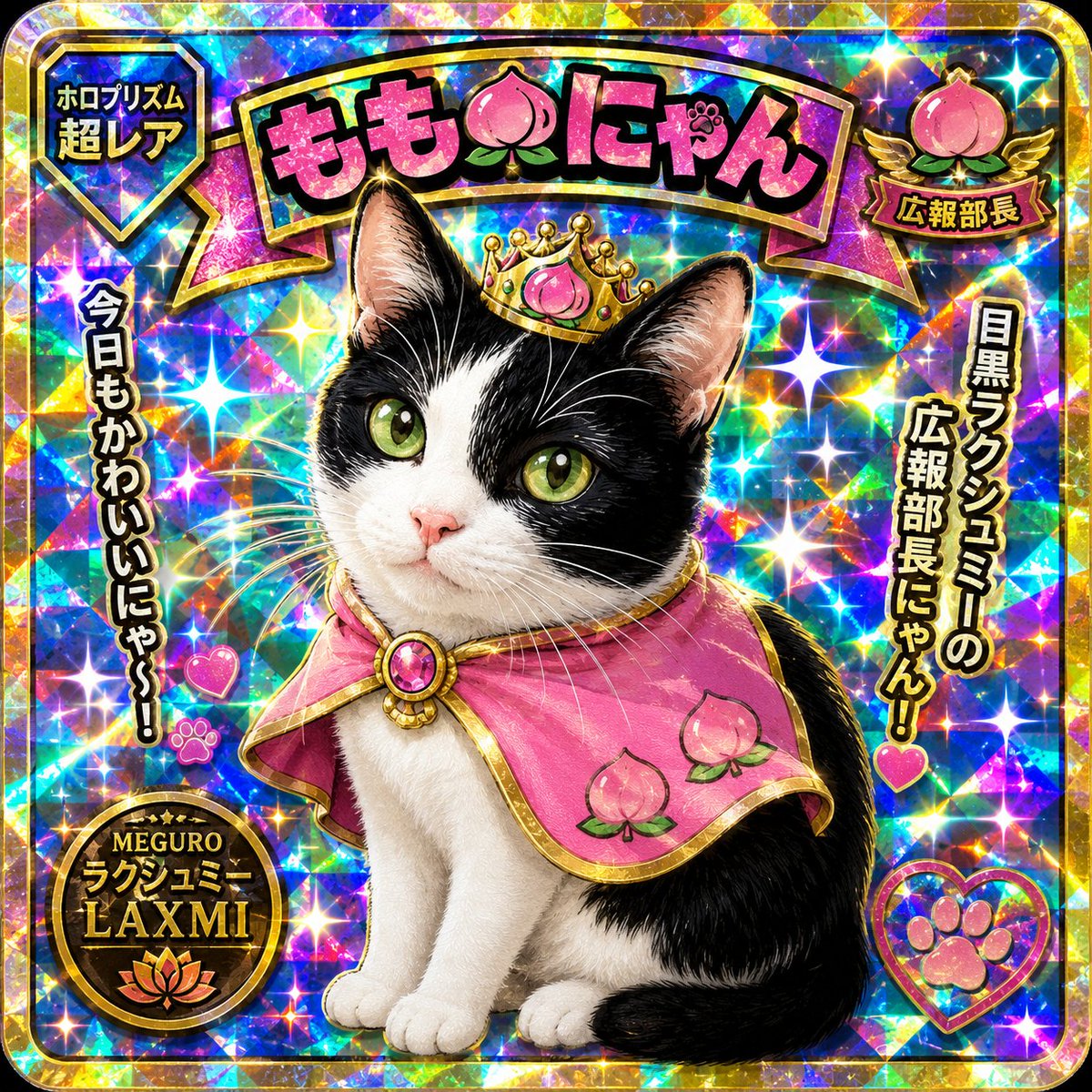 【値下げ中】【匿名配送】ちょびっツ MOケース 猫ちぃ レア ビックリマン チョコの #シール 風もも🍑にゃん💚 🌞暑くて猫にゃん達