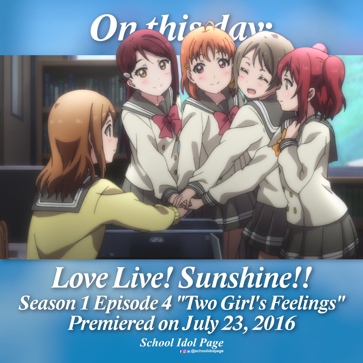 Schoolidolpage's tweet photo. Ruby and Hanamaru have joined Aqours 10 years ago!

#ふたりのキモチ https://t.co/GkZ1feNAIO