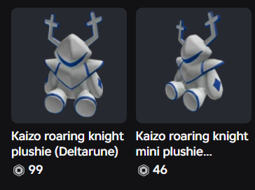 Freshsa15814112's tweet photo. New UGC: The Roaring Knight Kaizo plushie.

In my opinion, this Kaizo Knight plushie gives off major aura and would go really well with your skin

Shop at Golden_shop

KAIZO Waist:
https://t.co/zLZjyvpWa6

KAIZO Back:
https://t.co/8xeGXN6B1y

#RobloxUGC #Roblox #Deltarune https://t.co/wzoDakj6tV