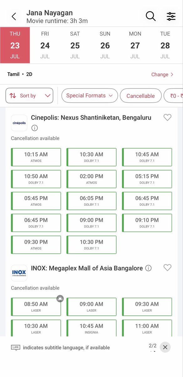 Kannada_BO's tweet photo. #Jananayagan opening in Bengaluru. https://t.co/ZCWO52kBjA