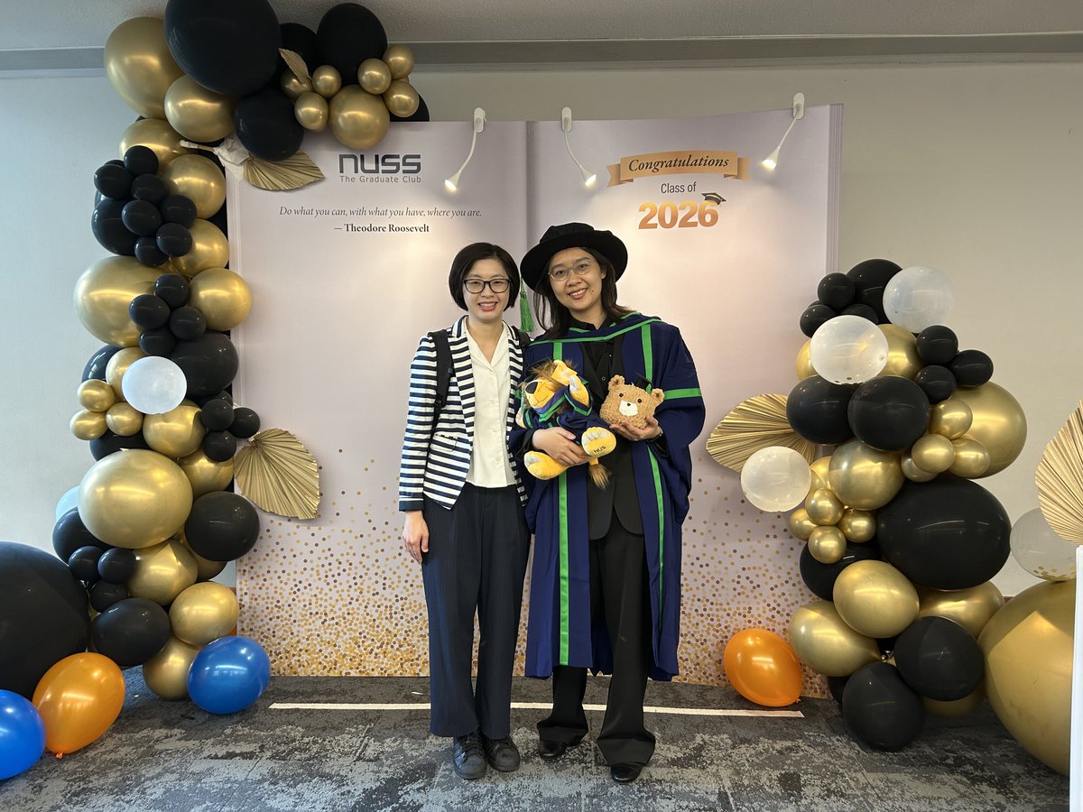 michellehsho's tweet photo. Big congratulations to my PhD student @ZishanLai on her immense achievement 🎉
I'm so proud of you, Dr. Lai!
@CNMnus
#classof2026 #PhDdone #PhDgraduation https://t.co/QoiPdbhBtL