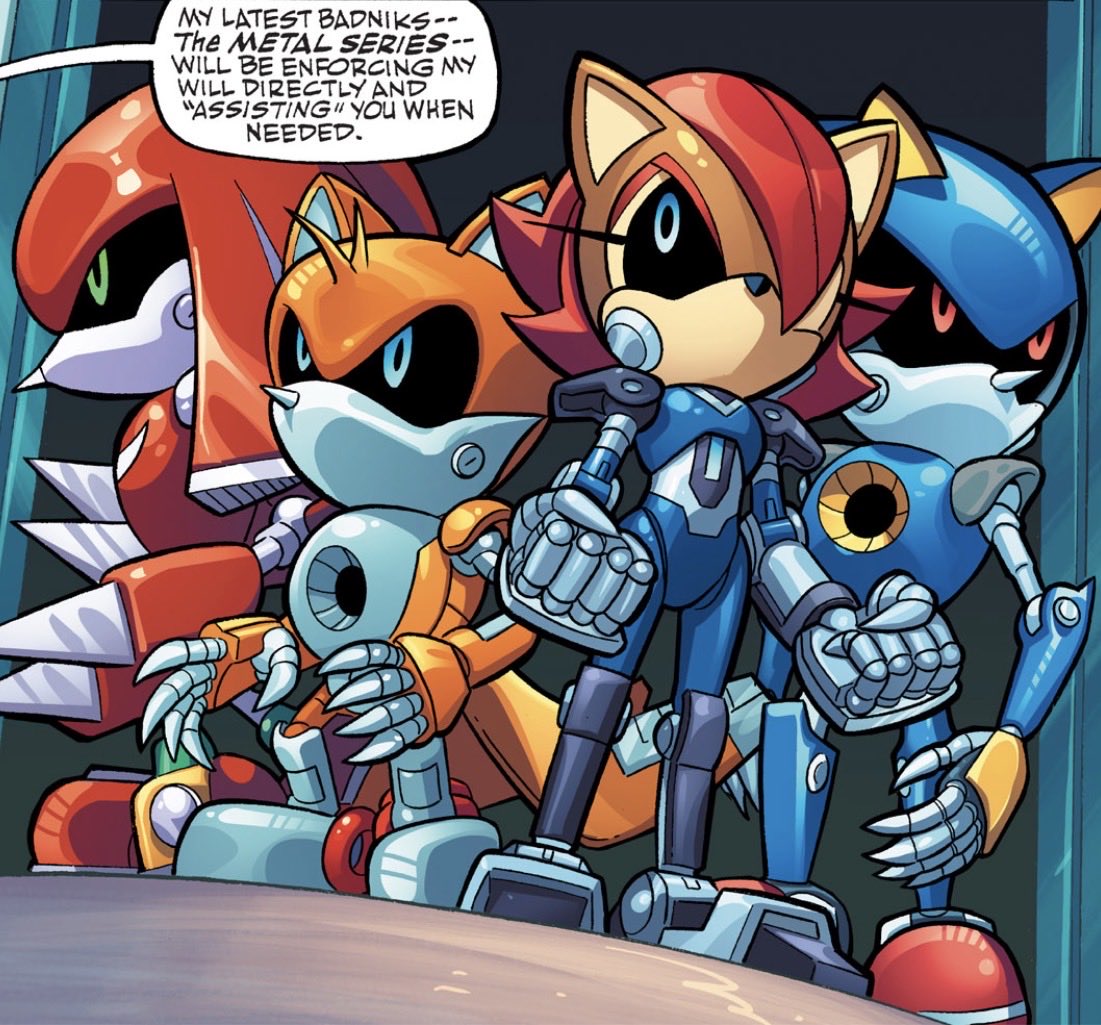 shrugpood's tweet photo. It’s hard to hate any of the robotic design in Sonic bc they’re all SO GOOD. https://t.co/1ojhVHUtKG