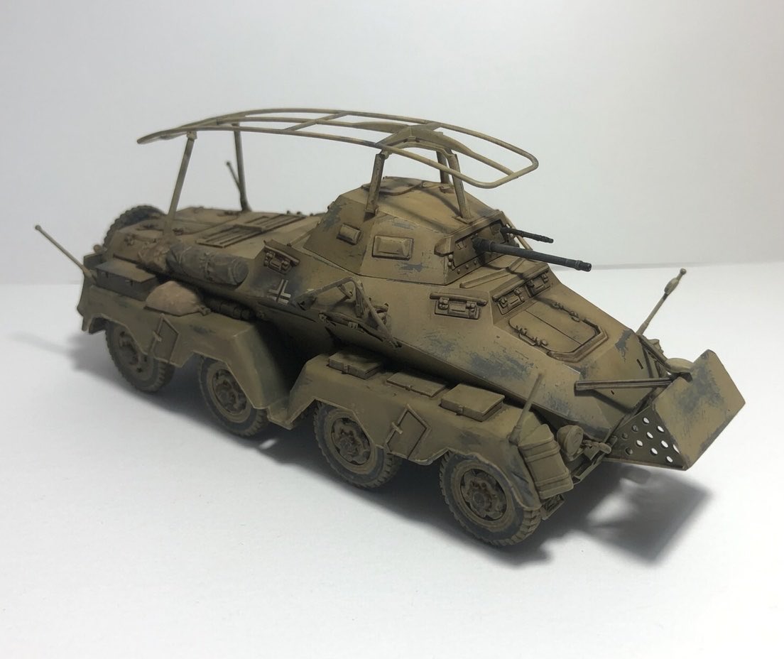 お昼休みに一枚だけ模型写真を貼ろう 1/48 ドイツ 8輪重装甲車 Sd.Kfz