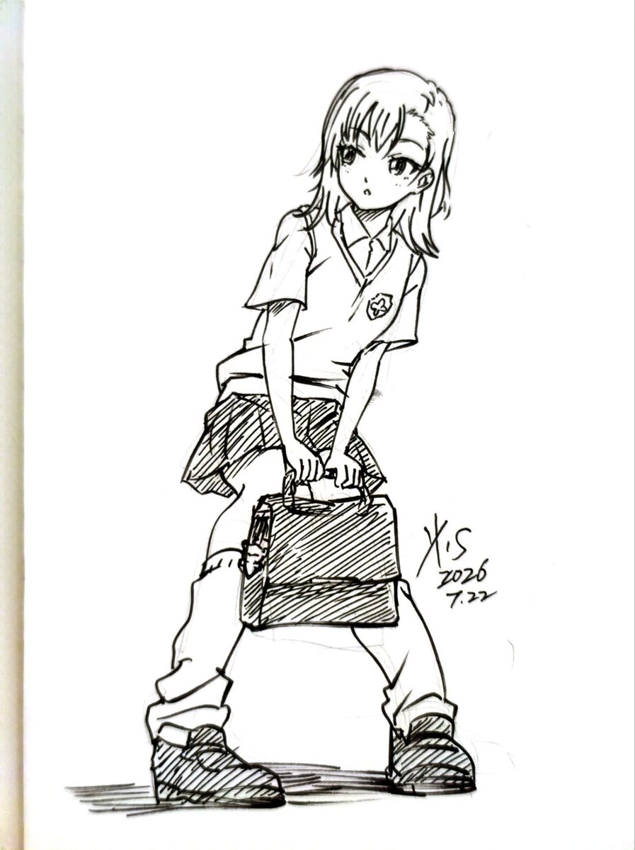 WMS0302's tweet photo. misaka
#rkgk 
#落書き 
#とある魔術の禁書目録 
#とある科学の超電磁砲
#御坂美琴 https://t.co/ml4FQWKI89