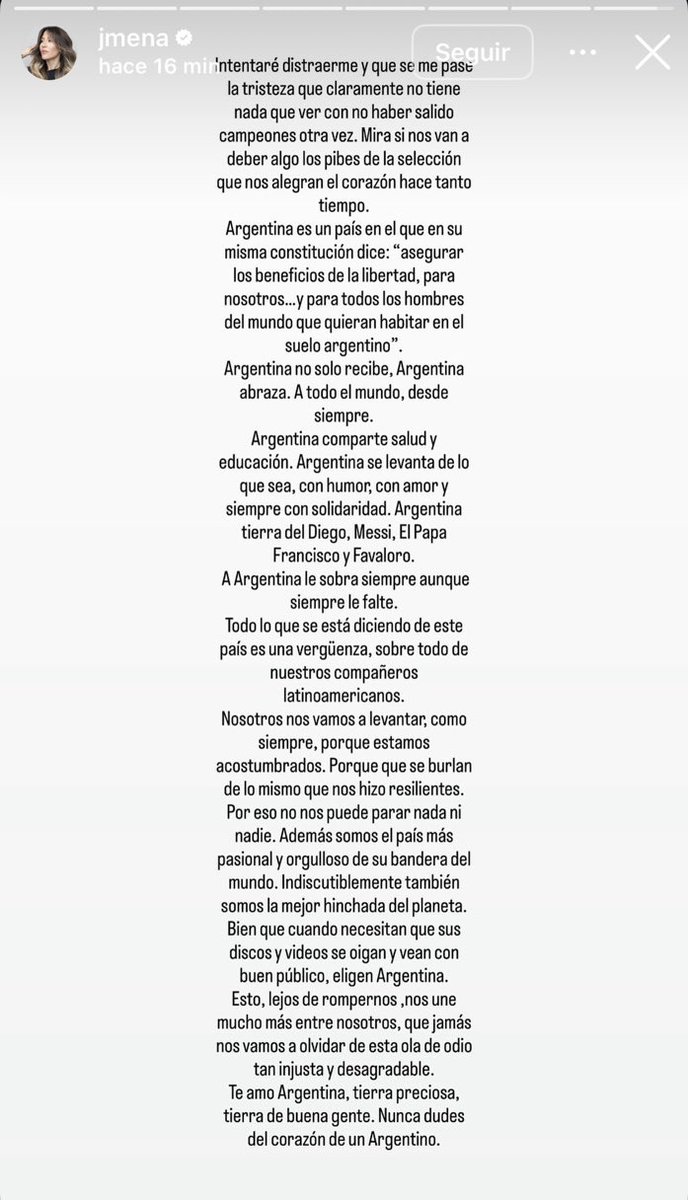iingridrod's tweet photo. “Bien que cuando necesitan que sus discos y videos se oigan y vean con buen público ELIGEN ARGENTINA” 

ufff me pongo de pie, habló la cobra 🐍 https://t.co/7r3GcbrOBK