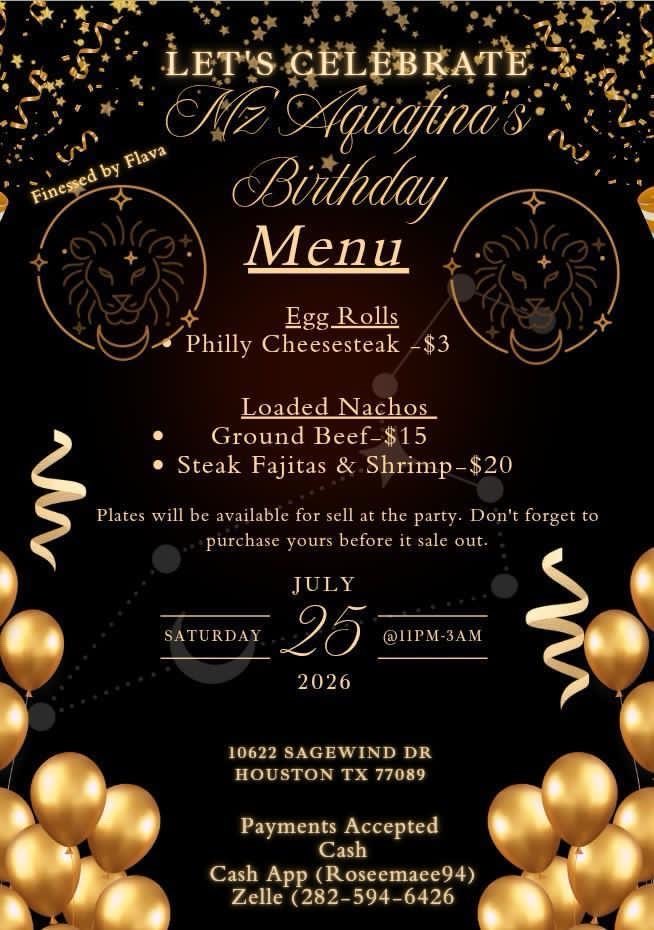Busty_Brittany1's tweet photo. Mz'Aquafina Fantasies Presents

♌️A Naughty Leo Bash♌️Birthday Orgy Pool Party &amp; Celebration for Mz'Aquafina 

Saturday, July 25th, 2026 10pm-6am
10622 Sagewind Dr Houston, TX 77089

Single Ladies $10 
Single Men $60
Couples $40

Contact Host for More Information! 
(832)779-3056 https://t.co/xeqALuRKrG