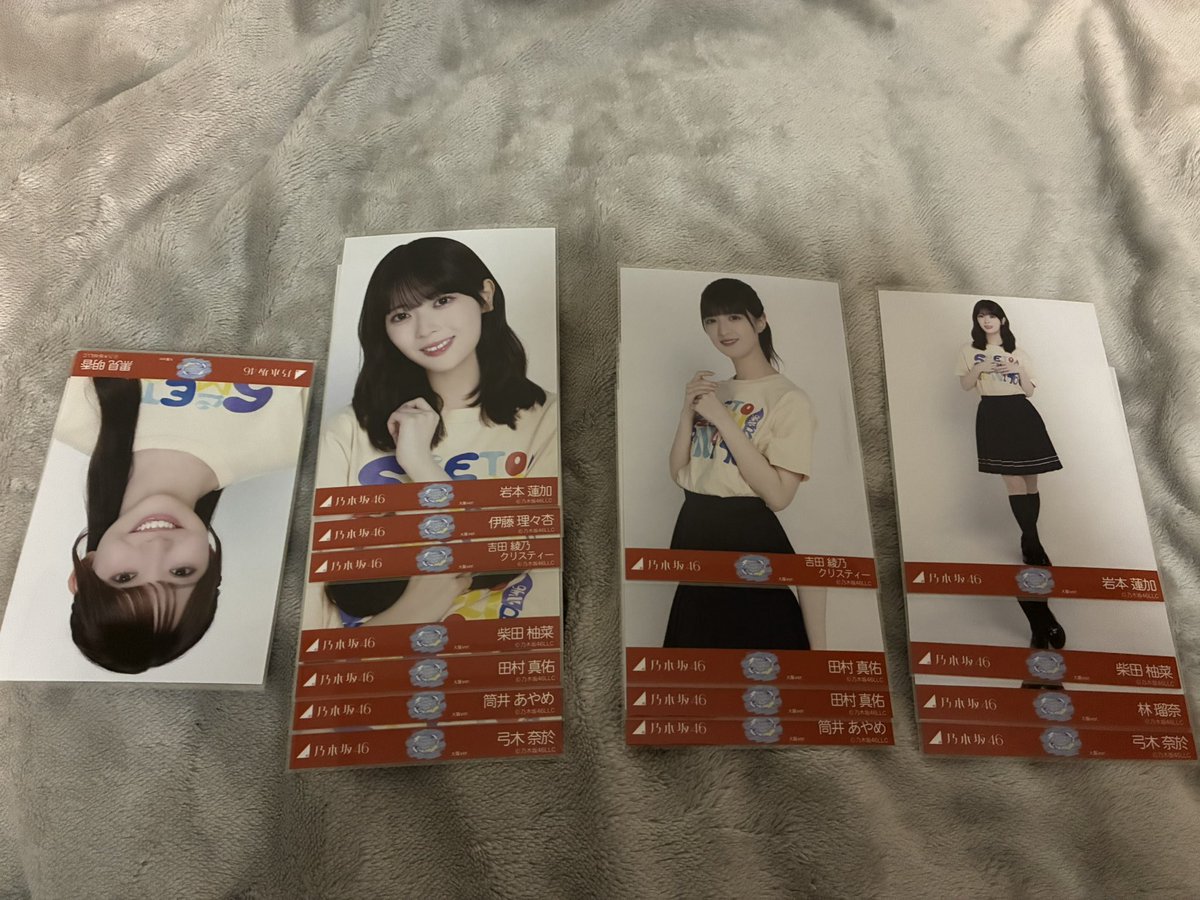 nogi726_'s tweet photo. 乃木坂46 生写真　大阪Tシャツ　トレ
【譲】
画像のもの
※瀬戸口は賀喜絡みのみ

【求】
賀喜　ヨリ
井上　チュウ　ヒキ
池田　チュウ

その他緩く寄るところ

郵送のみ📮

お気軽にリプお願いいたします！ https://t.co/r0NylwZnTI